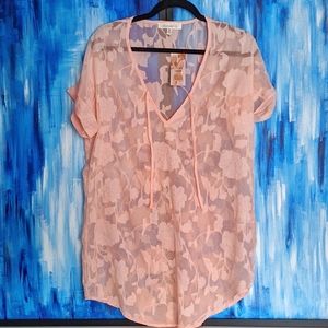 Francesca's Coral Swimsuit cover up